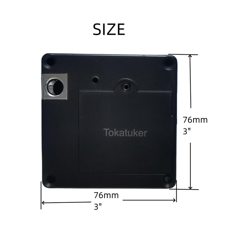 Tokatuker قفل خزانة توكاتوكير غير المرئي، قفل NFC مخفي، قفل RFID DIY مع كابل USB للطاقة لخزانة الخشب، خزانة المشروبات، فتح وإغلاق خزانة الطعام، رف سري أو لوحة مخفية - Image 3
